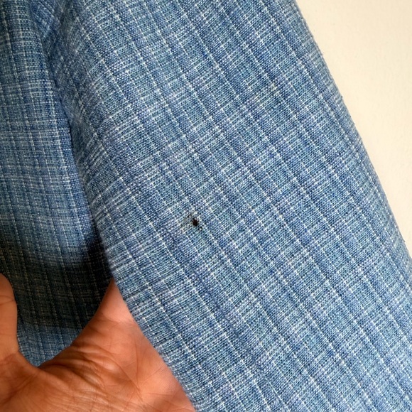 SANDRO Paris Blue Tweed Double Breasted Blazer Size 36 US 4/Small - Picture 15 of 16